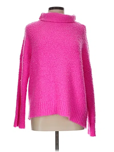 Pre-owned Lou & Grey Turtleneck Sweater In Pink