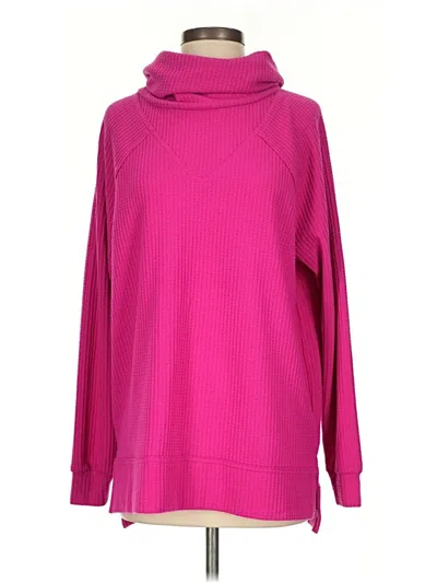 Pre-owned Lou & Grey Turtleneck Sweater In Pink
