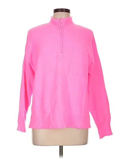 Pre-owned Lou & Grey Turtleneck Sweater In Pink