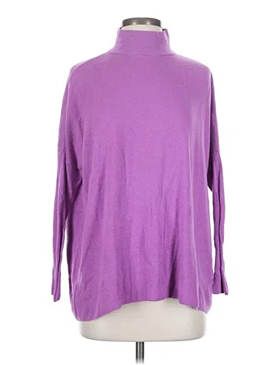 Pre-owned Lou & Grey Turtleneck Sweater In Purple