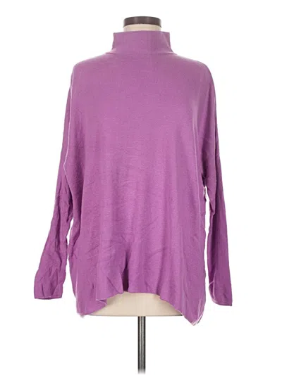 Pre-owned Lou & Grey Turtleneck Sweater In Purple