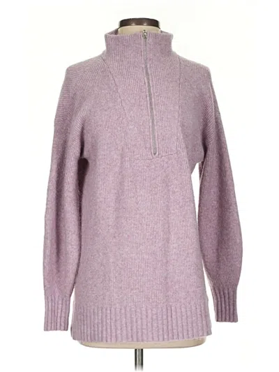 Pre-owned Lou & Grey Turtleneck Sweater In Purple