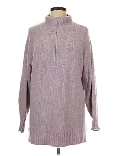 Pre-owned Lou & Grey Turtleneck Sweater In Purple