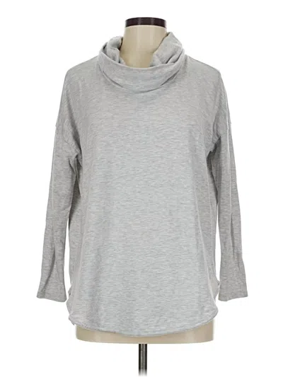 Pre-owned Lou & Grey Turtleneck Sweater In Silver