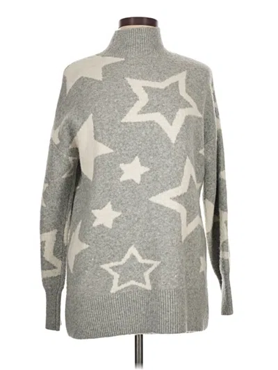 Pre-owned Lou & Grey Turtleneck Sweater In Silver