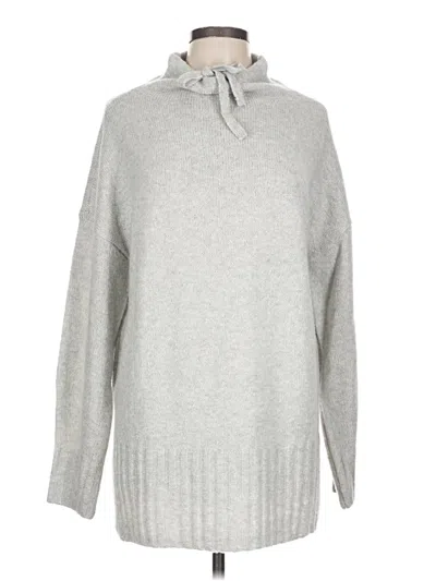 Pre-owned Lou & Grey Turtleneck Sweater In Silver