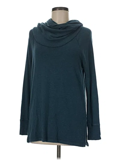 Pre-owned Lou & Grey Turtleneck Sweater In Teal