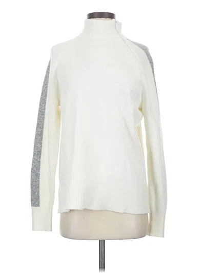 Pre-owned Lou & Grey Turtleneck Sweater In White