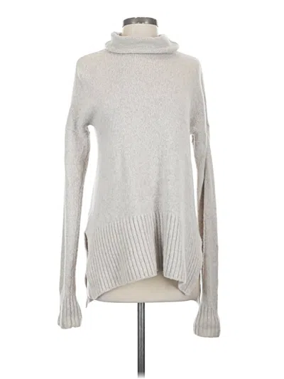 Pre-owned Lou & Grey Wool Pullover Sweater In Silver