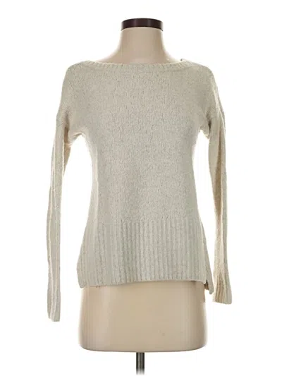 Pre-owned Lou & Grey Wool Pullover Sweater In Silver