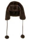 Lou Andrea Aviator Hat Hats Brown In Brown