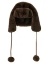 Lou Andrea Aviator Hat Hats Brown In Brown