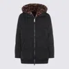 Lou Andrea Coats Black/leopard In Black