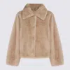 Lou Andrea Collared Faux Fur Coat