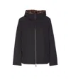 Lou Andrea Reversible Zip-closure Jacket In Black