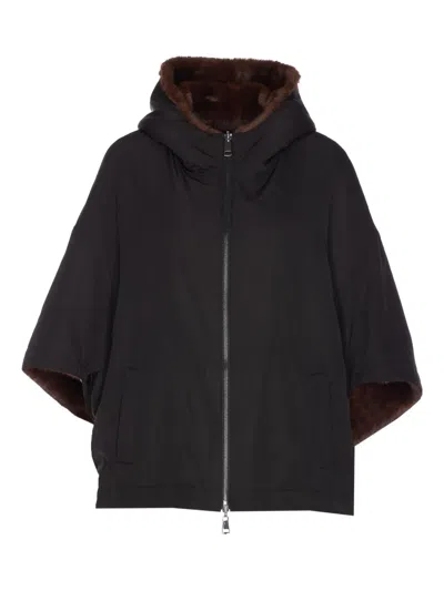 Lou Andrea Reversible Heavy Jacket In Black