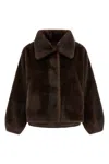 Lou Andrea Mink Faux Fur In Brown