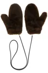 Lou Andrea Mittens With Cord Gloves Brown In Brown
