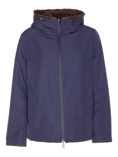 LOU ANDREA REVERSIBLE HOODED JACKET