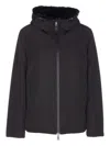 Lou Andrea Reversible Zip-closure Jacket In Black