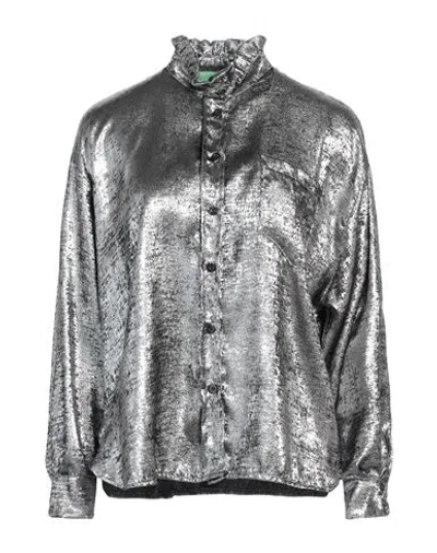 Lou Lou Belle Ville Paris Woman Shirt Silver Size Onesize Polyester