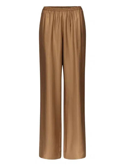 Lou Lou De Saison Alera Wide Leg Trousers In Brown