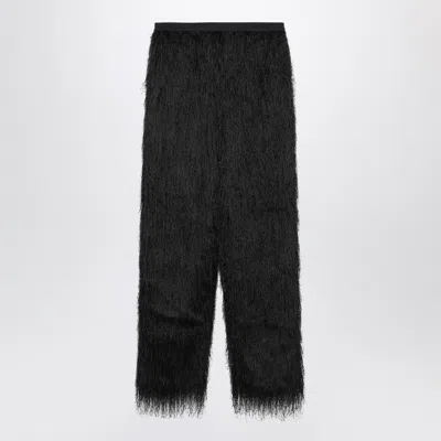 Lou Lou De Saison Black Reed Fringed Trousers