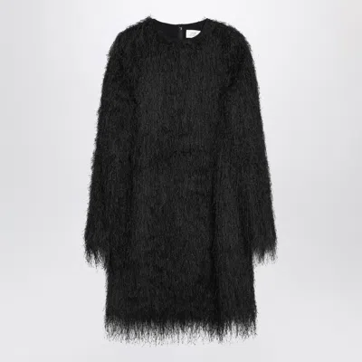 Lou Lou De Saison Black Tina Fringed Dress