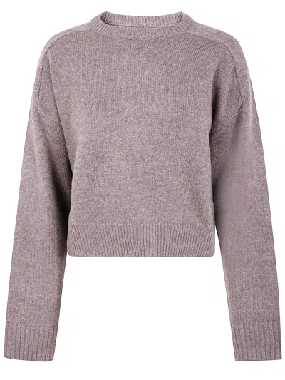 Lou Lou De Saison 'bruzzi' Lds Cropped Sweater In Brown