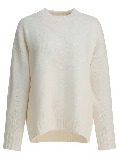 Lou Lou De Saison Cashmere "tino" Sweater In White