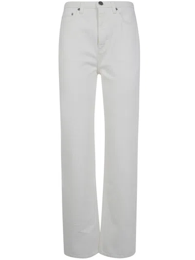 Lou Lou De Saison "jude" Straight Leg Jeans In White