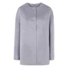 Lou Lou De Saison Leather Coats In Gray