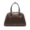 Lou Lou De Saison Leather Tote Bags In Brown