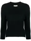 Lou Lou De Saison Mora Lds Cropped Sweater In Black