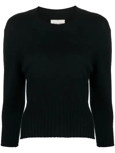 Lou Lou De Saison Mora Lds Cropped Sweater In Black