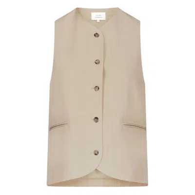 Lou Lou De Saison Paco Buttoned Waistcoat In Neutral