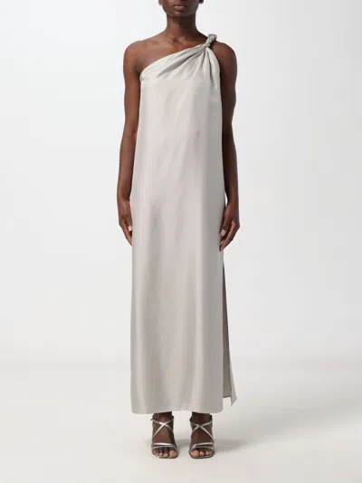 LOULOU STUDIO DRESS LOU LOU STUDIO WOMAN COLOR SILVER,F50735061