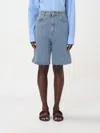 Loulou Studio Short Lou Lou Studio Woman Color Gnawed Blue In Light Blue