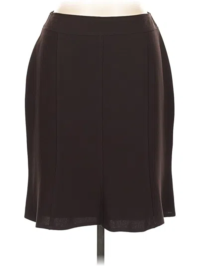 Pre-owned Louben Formal Skirt In Brown
