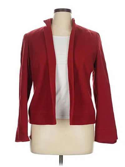Pre-owned Louben Wool Blazer Jacket In Red