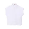 Louche Women's Abinaya Double Gauze Short Sleeved Shirt - White In White