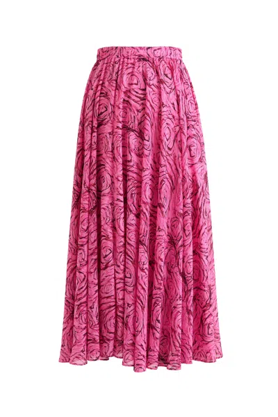 Louche Women's Agatha Rosechild Full Circle Midi Skirt – Pink
