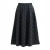Louche Women's Belita Bow Black Jacquard Midi Skirt In Black