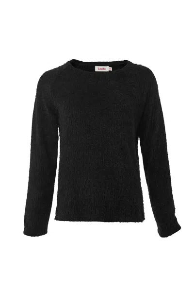 Louche Women's Blanka Eyelash Rib Long Sleeve Jumper - Black