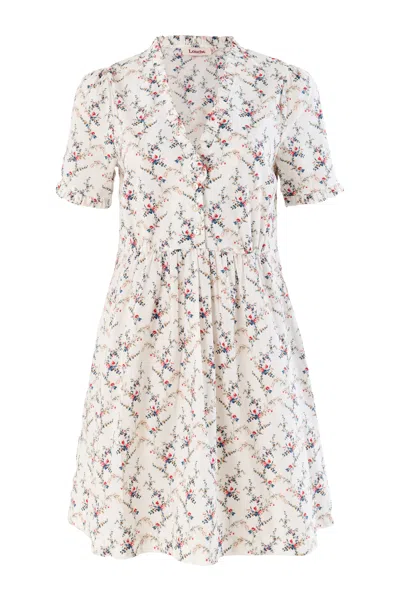 Louche Women's Cosima Regency Print Frill V-neck Mini Dress