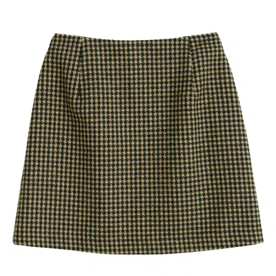 Louche Women's Green Aubin Burray A-line Check Skirt - Fern