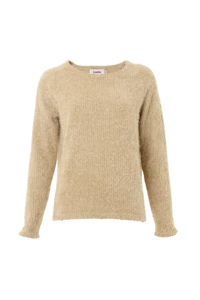Louche Women's Neutrals Blanka Eyelash Long Sleeve Jumper - Beige