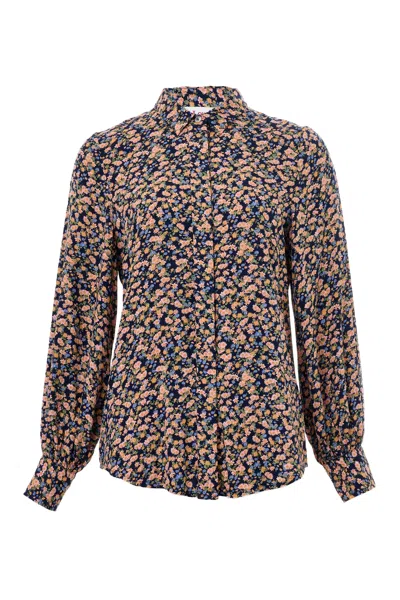 Louche Women's Pink / Purple Byron Spring Ditsy Shirt - Peach In Pink/purple