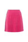 Louche Women's Pink / Purple Dylan Babycord Mini Skirt - Pink In Pink/purple