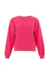 Louche Women's Pink / Purple Jan Cable Quilt Sweatshirt - Pink In Pink/purple